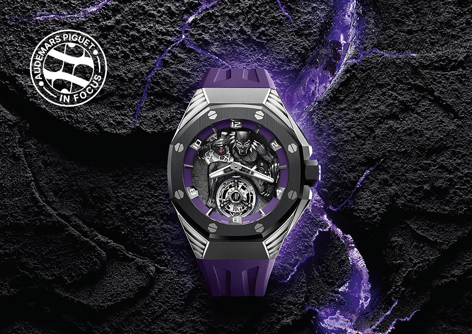 This Black Panther-themed Concept watch was a collaboration with Marvel