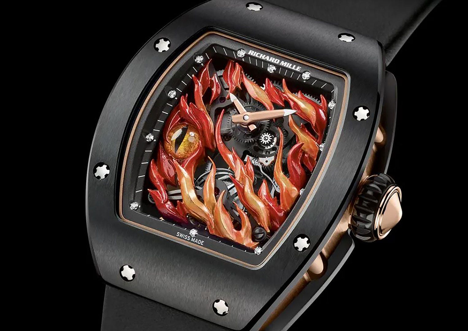 Eden Hazard owns two Richard Milles, including this RM 26-02 Evil Eye Tourbillon