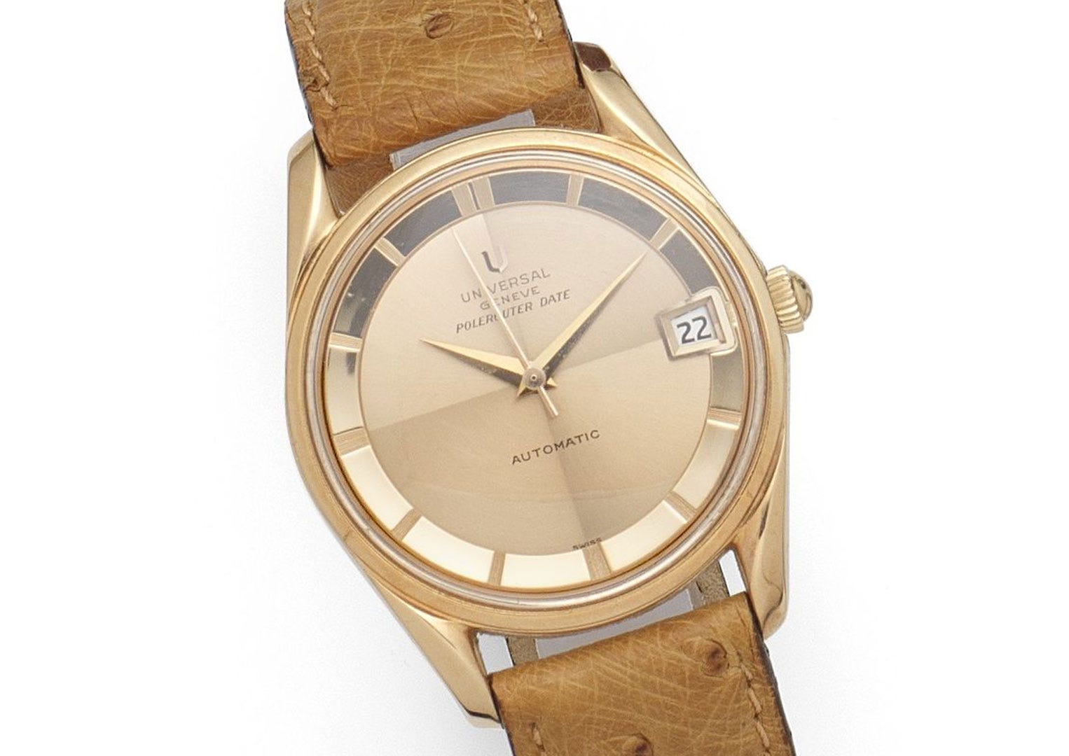 Universal Geneve's Polerouter is a vintage classic. Image courtesy of Bonhams.