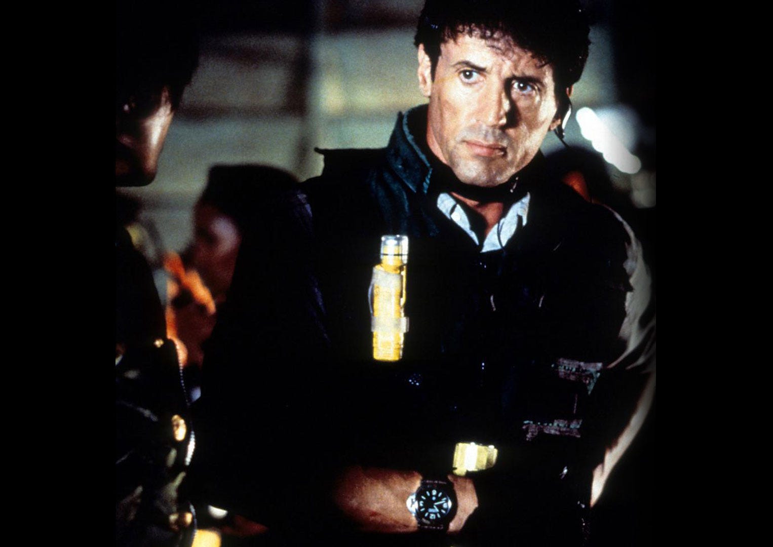 Stallone with his Panerai in the film Daylight