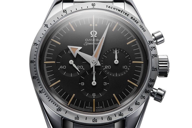 The Speedmaster '57 Chronograph 38.6mm celebrates 60 years of the iconic Speedmaster chronograph