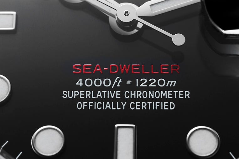 Rolex Sea-Dweller 126600 dial