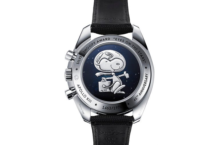 Speedmaster Apollo 13 Silver Snoopy Award caseback
